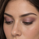 Eyeshadow styling close-up — AI illustration; shade appearance is illustrative