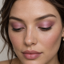 Eyeshadow styling close-up — AI illustration; shade appearance is illustrative