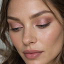 Eyeshadow styling close-up — AI illustration; shade appearance is illustrative