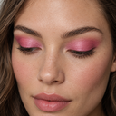 Eyeshadow styling close-up — AI illustration; shade appearance is illustrative