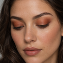 Eyeshadow styling close-up — AI illustration; shade appearance is illustrative