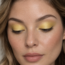 Eyeshadow styling close-up — AI illustration; shade appearance is illustrative