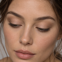 Eyeshadow styling close-up — AI illustration; shade appearance is illustrative