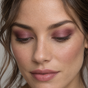 Eyeshadow styling close-up — AI illustration; shade appearance is illustrative