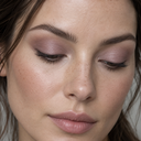 Eyeshadow styling close-up — AI illustration; shade appearance is illustrative