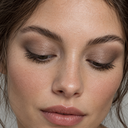 Eyeshadow styling close-up — AI illustration; shade appearance is illustrative