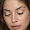 Eyeshadow styling close-up — AI illustration; shade appearance is illustrative
