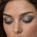 Eyeshadow styling close-up — AI illustration; shade appearance is illustrative