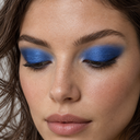 Eyeshadow styling close-up — AI illustration; shade appearance is illustrative
