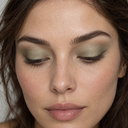 Eyeshadow styling close-up — AI illustration; shade appearance is illustrative