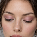 Eyeshadow styling close-up — AI illustration; shade appearance is illustrative