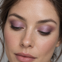 Eyeshadow styling close-up — AI illustration; shade appearance is illustrative