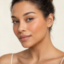 Face makeup styling close-up — AI illustration; shade appearance is illustrative
