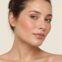 Face makeup styling close-up — AI illustration; shade appearance is illustrative
