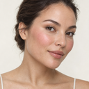 Face makeup styling close-up — AI illustration; shade appearance is illustrative