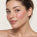 Face makeup styling close-up — AI illustration; shade appearance is illustrative
