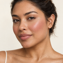 Face makeup styling close-up — AI illustration; shade appearance is illustrative