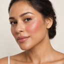 Face makeup styling close-up — AI illustration; shade appearance is illustrative