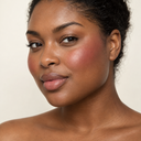 Face makeup styling close-up — AI illustration; shade appearance is illustrative