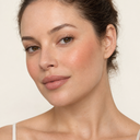 Face makeup styling close-up — AI illustration; shade appearance is illustrative