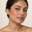 Face makeup styling close-up — AI illustration; shade appearance is illustrative