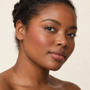 Face makeup styling close-up — AI illustration; shade appearance is illustrative