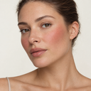 Face makeup styling close-up — AI illustration; shade appearance is illustrative