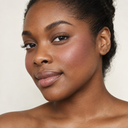 Face makeup styling close-up — AI illustration; shade appearance is illustrative