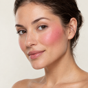 Face makeup styling close-up — AI illustration; shade appearance is illustrative