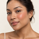 Face makeup styling close-up — AI illustration; shade appearance is illustrative