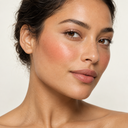 Face makeup styling close-up — AI illustration; shade appearance is illustrative