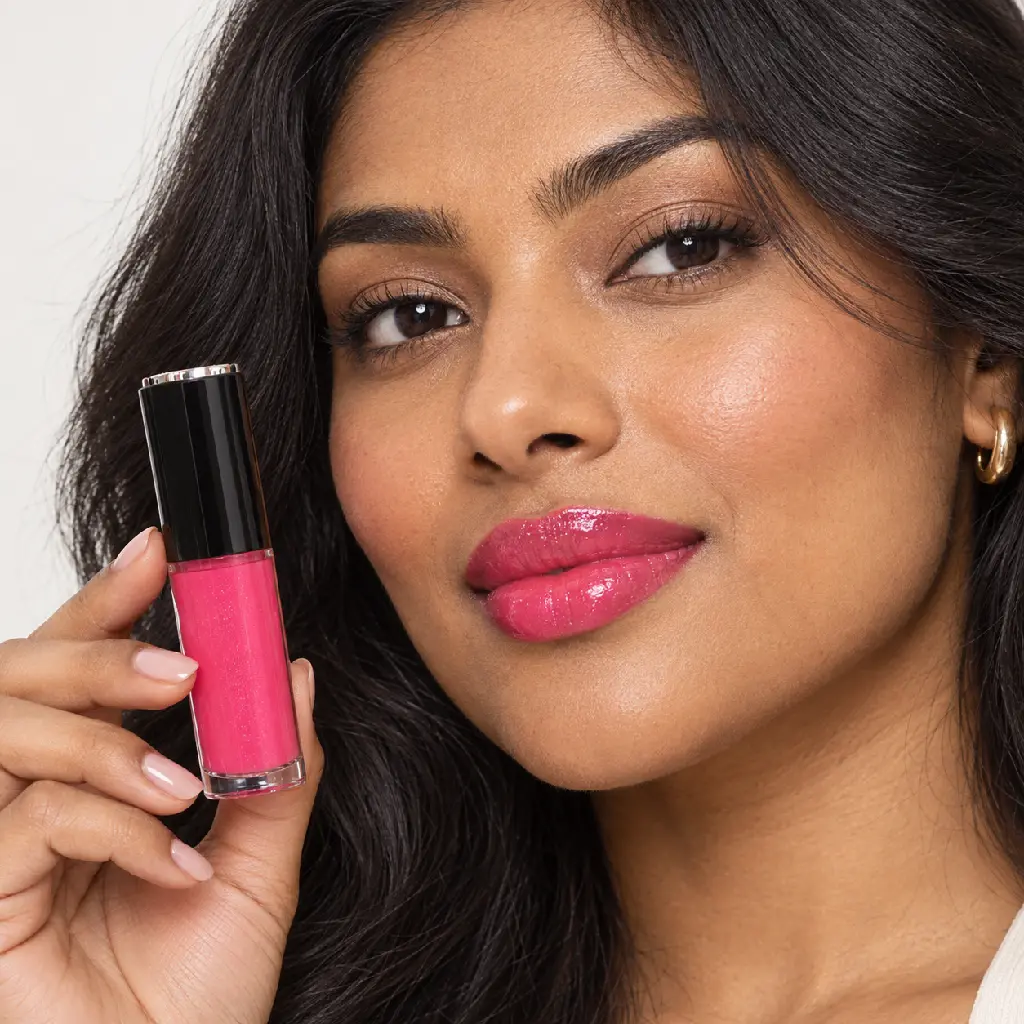 hy-lp-gls-0012-rose-stanza-lip-gloss-hot-pink-1063-wear.webp