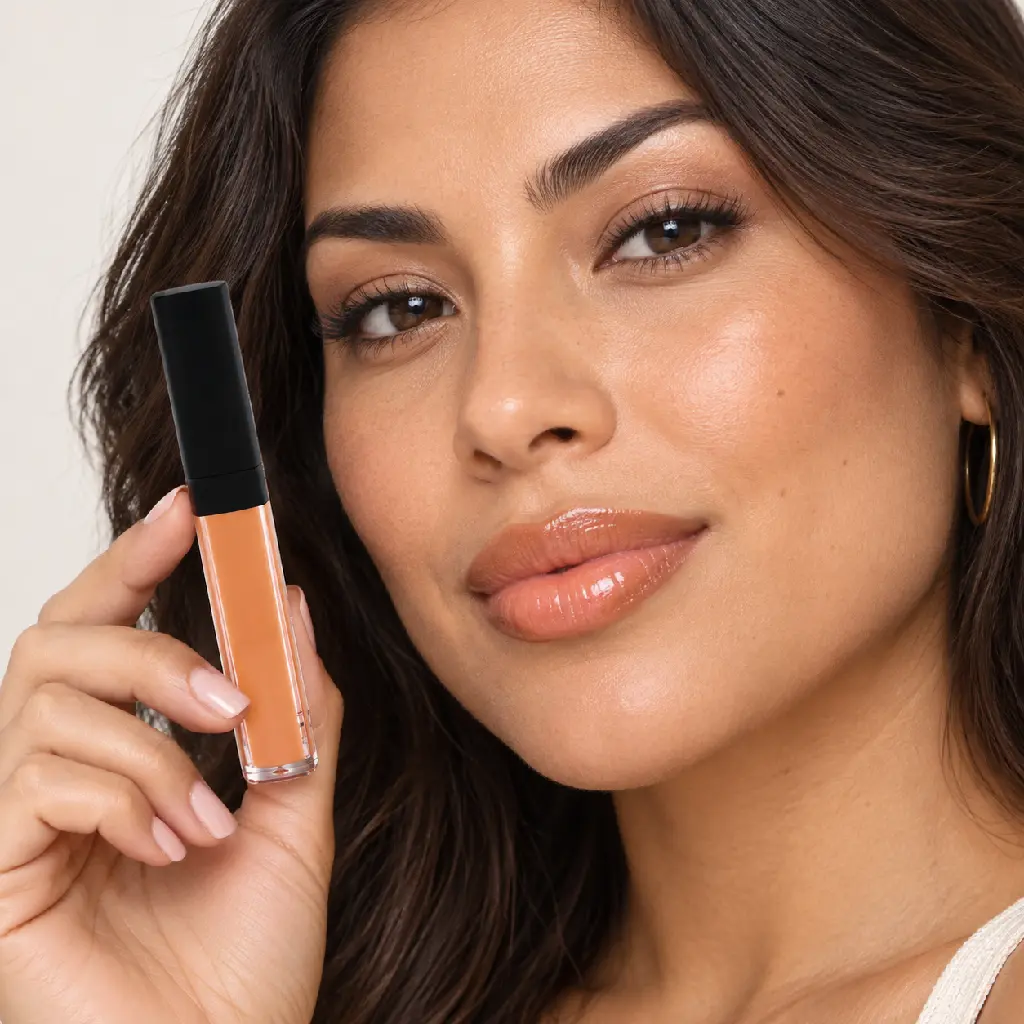 hy-lp-gls-0031-coral-revelry-lip-gloss-warm-peach-1082-wear.webp