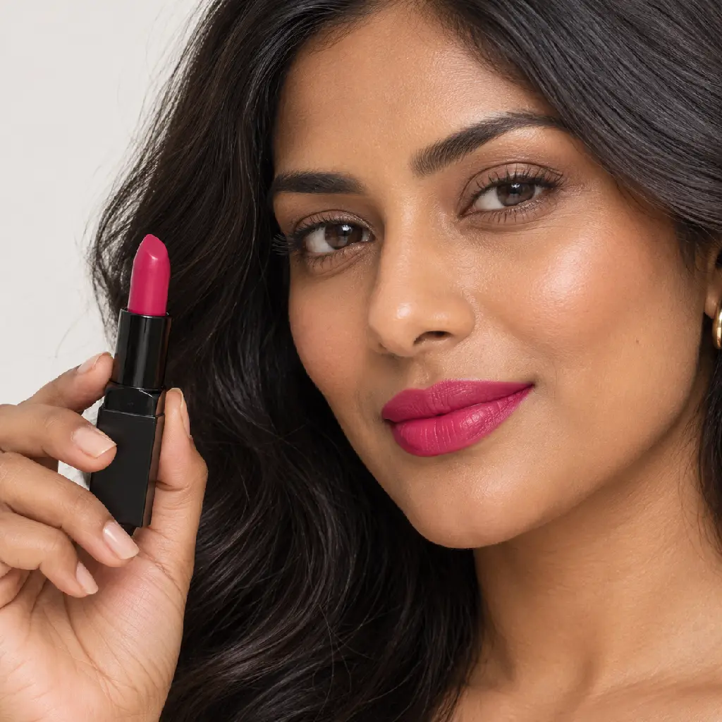 hy-lp-lst-0198-lovely-gleam-lipstick-fuchsia-1532-wear.webp
