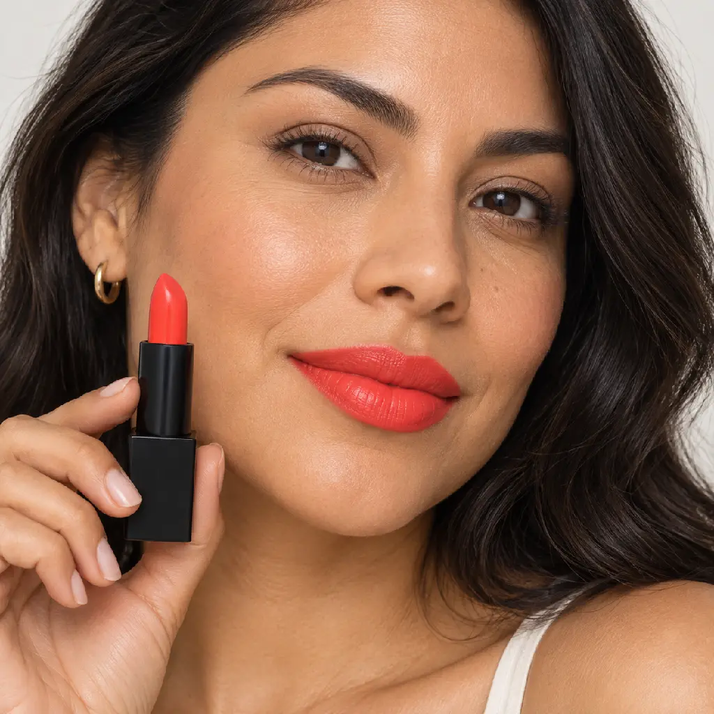 hy-lp-lst-0211-sundown-silhouette-lipstick-bright-coral-1545-wear.webp