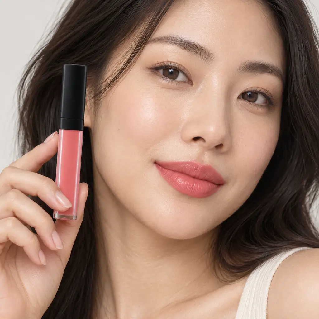 hy-lp-liq-0002-rosy-waltz-liquid-lipstick-coral-pink-1658-wear.webp
