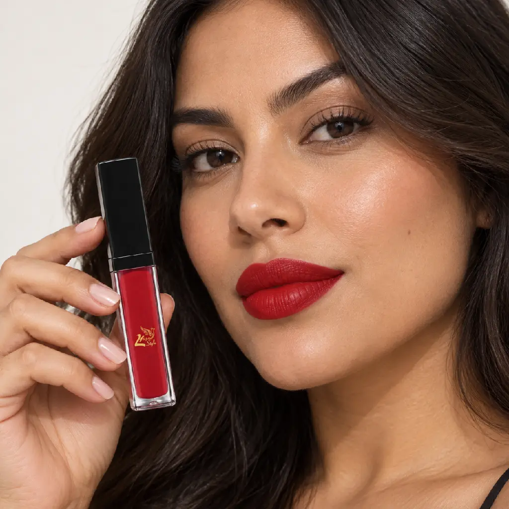 hy-lp-liq-0082-garnet-allure-liquid-lipstick-red-1798-wear.webp