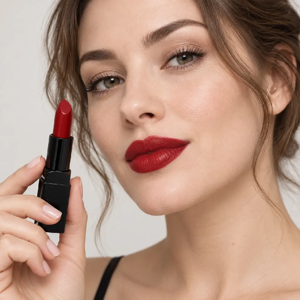 hy-lp-lst-0133-rouge-kiss-lipstick-deep-red-1257-wear.webp