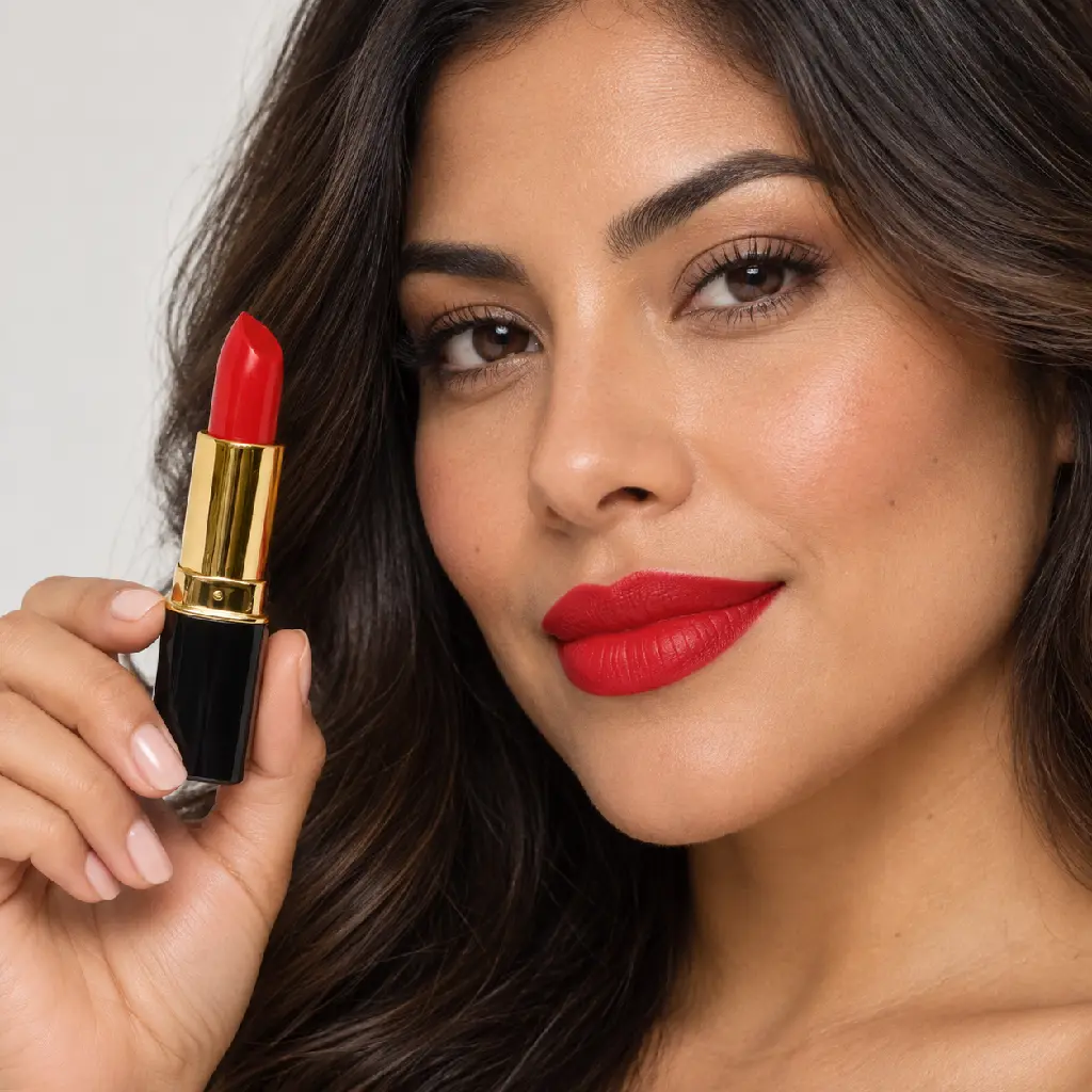 hy-lp-lst-0025-crimson-panache-lipstick-bright-red-1149-wear.webp
