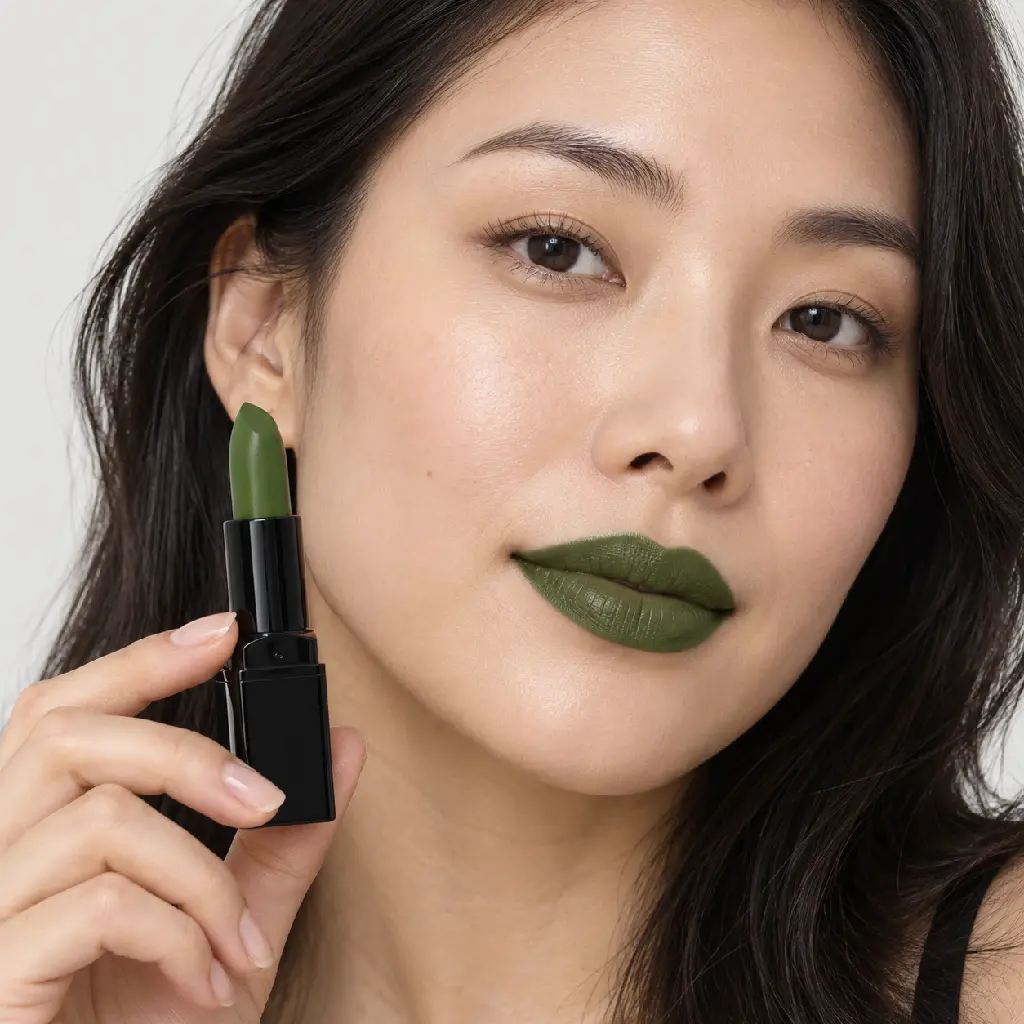hy-lp-lst-0077-woodland-letter-lipstick-olive-green-1201-wear.webp
