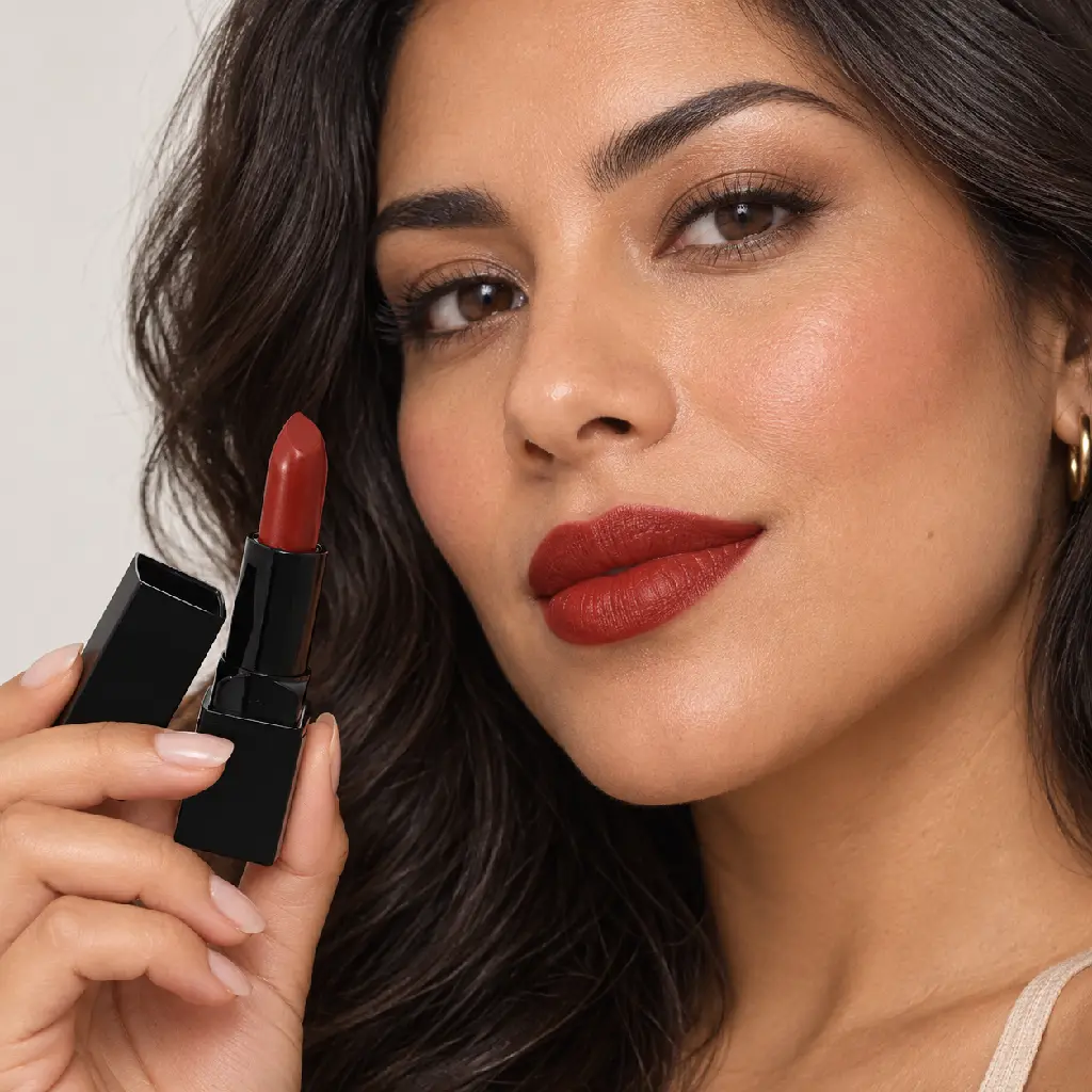 hy-lp-lst-0091-vermilion-interlude-lipstick-brick-red-1215-wear.webp