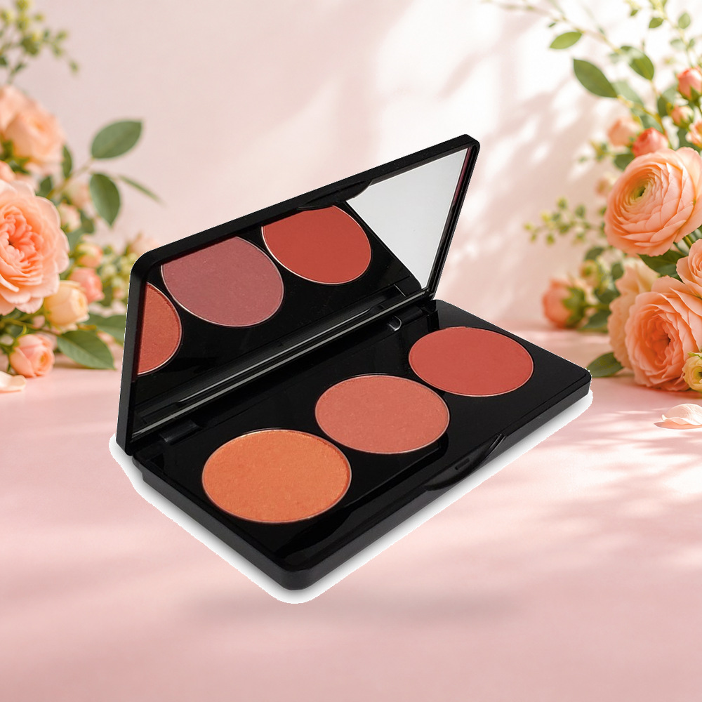 [HY-FA-BLH-0009] Burnished Gleam Blush Palette – Warm Coral