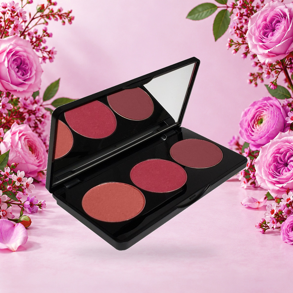 [HY-FA-BLH-0012] Burgundy Muse Blush Palette – Deep Berry