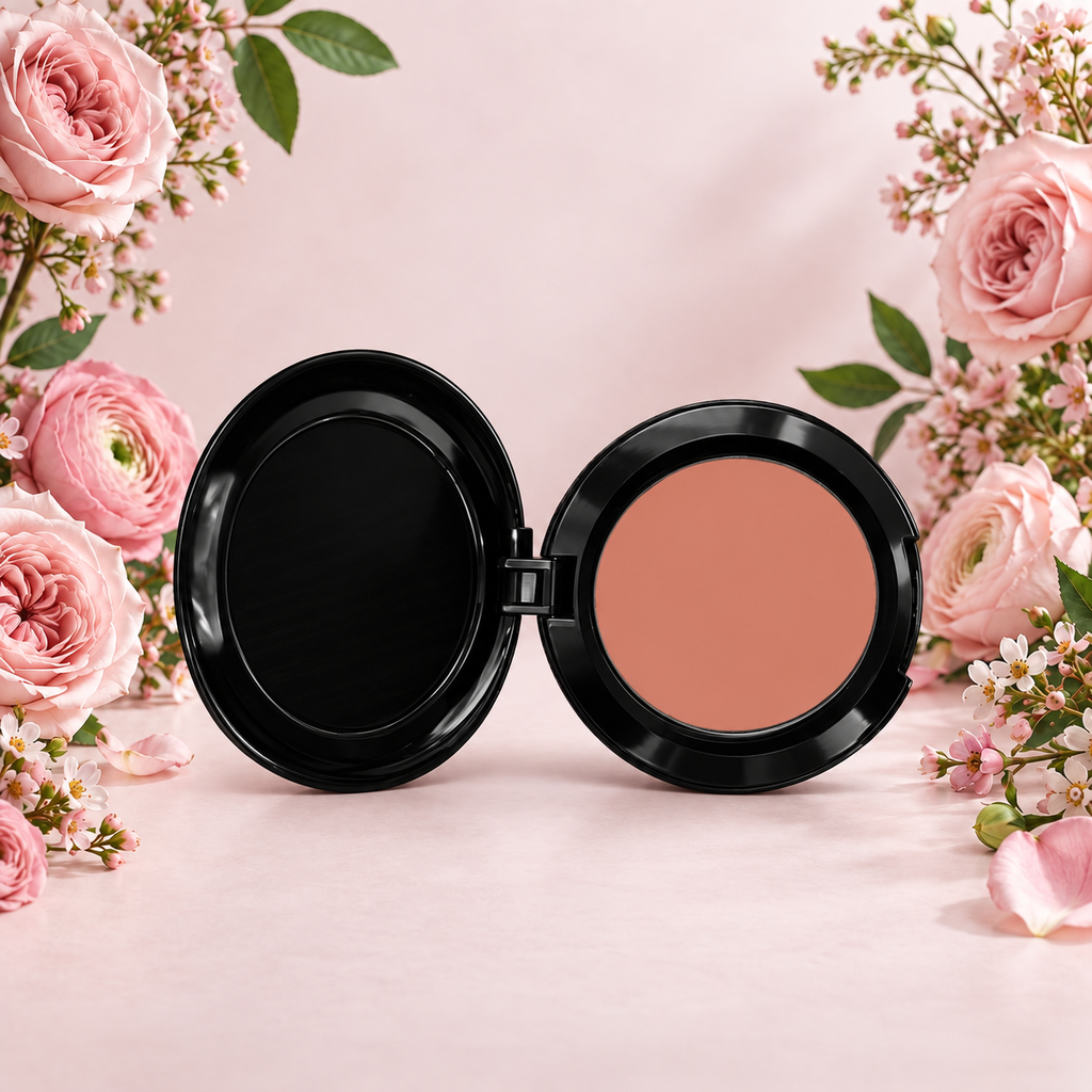 [HY-FA-BLH-0098] Peony Silhouette Cream Blush – Rose Brown