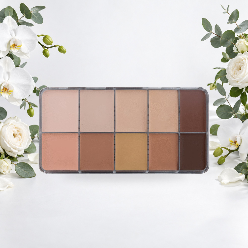 [HY-FA-FND-0058] Palette de fond de teint crème Daring Melody – Mélange