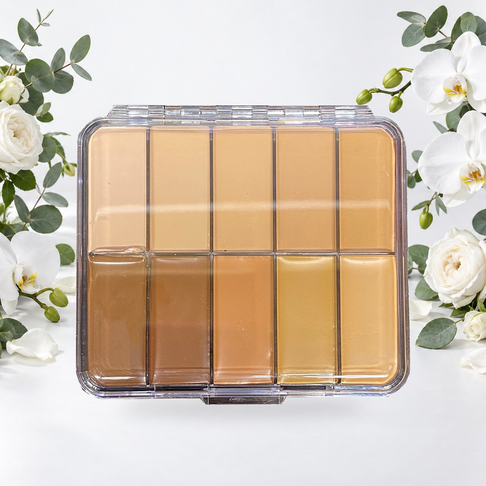 [HY-FA-FND-0061] Whimsical Horizon Mini Cream Foundation Palette – S&R