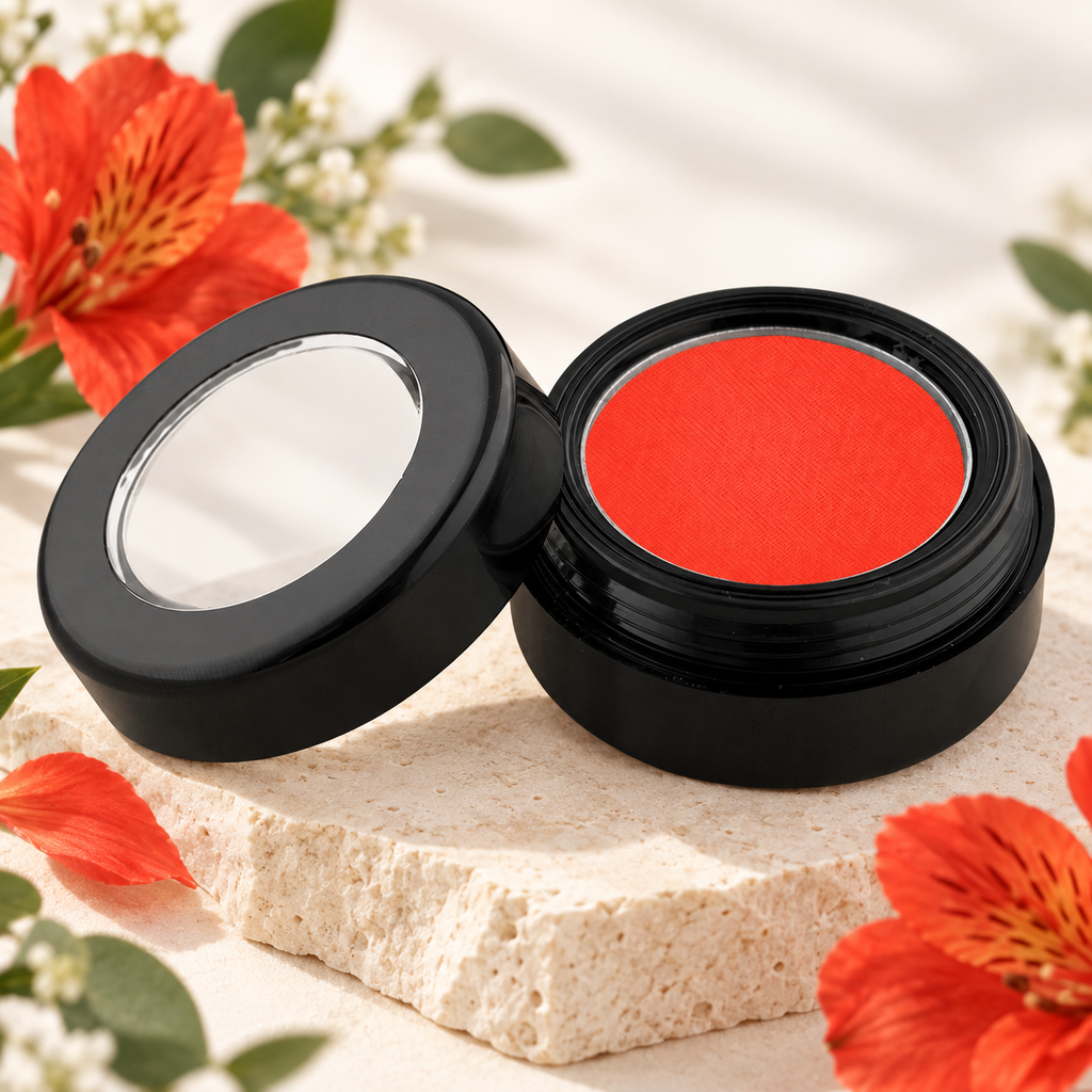 [HY-EY-SHD-0023] Vermilion Mirage Eyeshadow – Coral Red