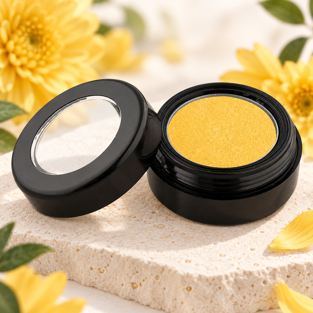 [HY-EY-SHD-0030] Aureate Horizon Eyeshadow – Golden Yellow