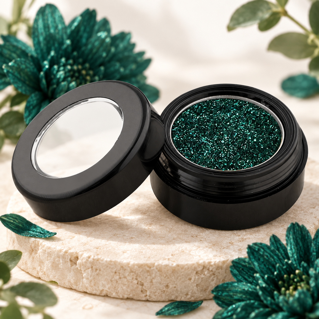 [HY-EY-SHD-0138] Meadow Poem Eyeshadow – Teal Glitter