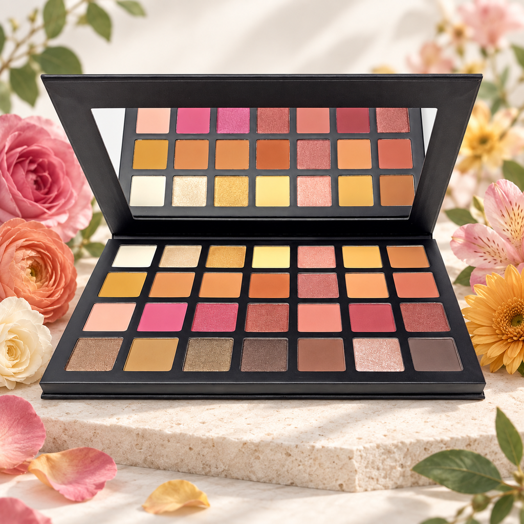 [HY-EY-SHD-0140] Palette de fards à paupières Solstice Hushed – Coucher de soleil chaud